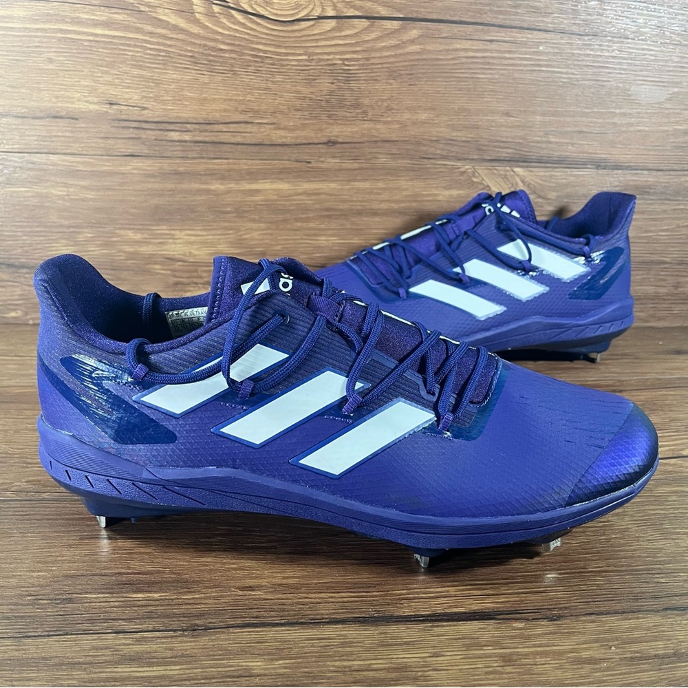 NEW Adidas Adizero Afterburner 8 Baseball Cleats Men’s Size 15 Shoes‎ Purple